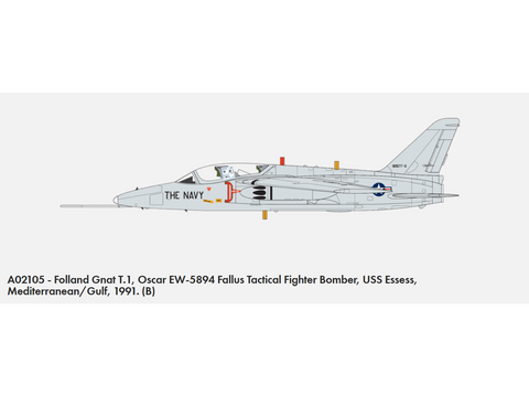 Airfix Folland Gnat T.1 1/72 plastikinis modelio rinkinys (A02105)
