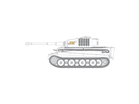 Airfix Tiger I tanko modelis 1:72, plastikinis surenkamas rinkinys