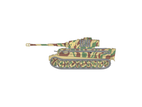 Airfix Tiger I tanko modelis 1:72, plastikinis surenkamas rinkinys