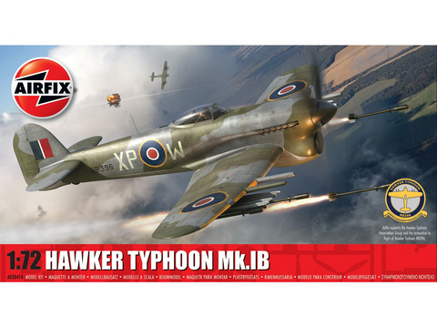 Airfix Hawker Typhoon Mk.IB 1/72 plastikinis lėktuvo modelis A02041B