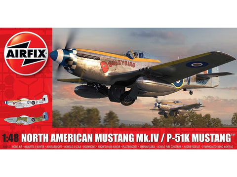 Airfix P-51K Mustang Mk.IV 1/48 plastikinis surinkimo rinkinys A05137