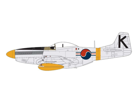 Airfix North American F-51D Mustang 1/72 plastikinis lėktuvo modelis A02047A