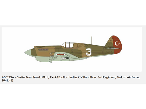 Airfix Curtiss Tomahawk Mk.II 1/48 – plastikinis lėktuvo rinkinys