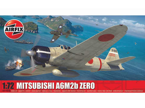 Airfix Mitsubishi A6M2b Zero 1/72 plastikinis lėktuvo modelio rinkinys
