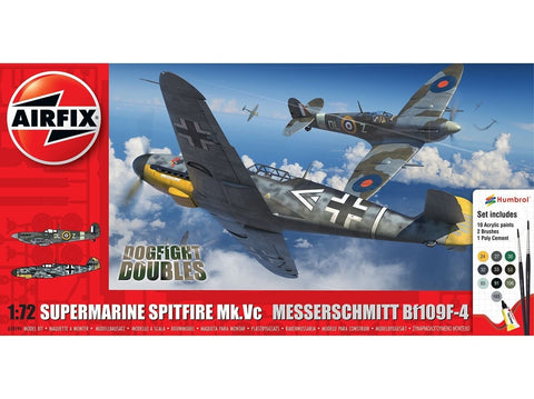 Airfix Spitfire Mk.Vc vs Bf 109F-4 Dogfight Double 1/72 dovanų rinkinys