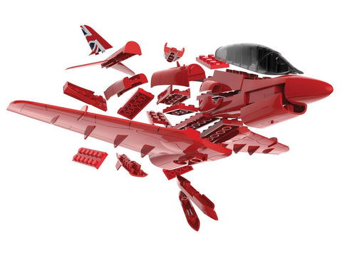 Airfix QUICKBUILD Red Arrows Hawk – lėktuvo konstruktorius be klijų