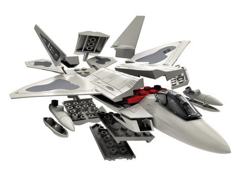 Airfix QUICKBUILD F-22 Raptor – plastikinis konstruktorius be klijų ir dažų