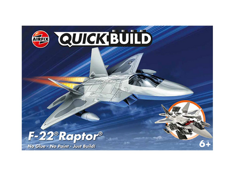 Airfix QUICKBUILD F-22 Raptor – plastikinis konstruktorius be klijų ir dažų