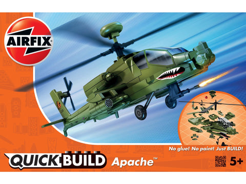 Airfix QUICKBUILD Apache sraigtasparnis – surenkamas be klijų (J6004)