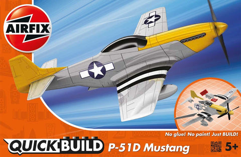 Airfix QUICKBUILD P-51D Mustang – surenkamas plastikinis lėktuvas be klijų