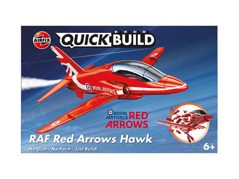 Airfix QUICKBUILD Red Arrows Hawk – lėktuvo konstruktorius be klijų