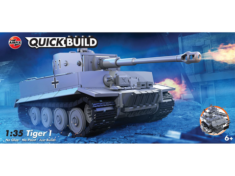 Airfix QUICKBUILD Tiger I tankas 1/35 – surenkamas be klijų ir dažymo