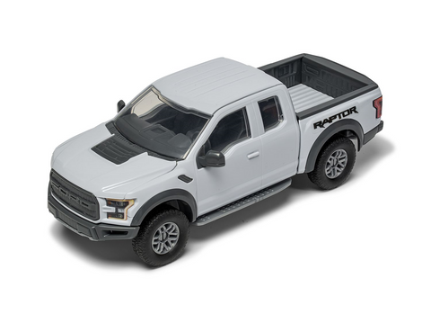 Airfix QUICKBUILD Ford F-150 Raptor pilkas – be klijų konstruktorius (J6053)