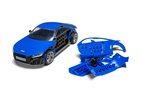 Airfix QUICKBUILD Audi TT kupė, mėlynas – surenkamas be klijų, 44 d.