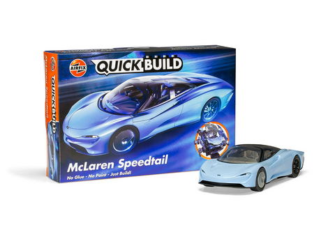 Airfix QUICKBUILD McLaren Speedtail – be klijų, 37 detalės, J6052