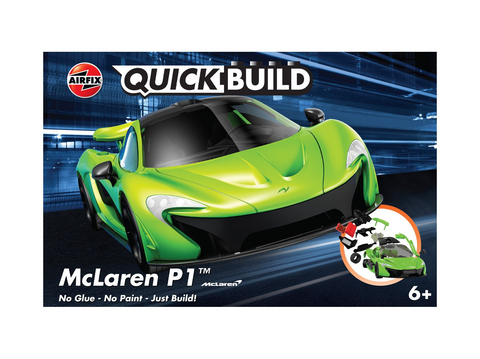 Airfix QUICKBUILD McLaren P1 – žalias, surenkamas be klijų, 36 det.