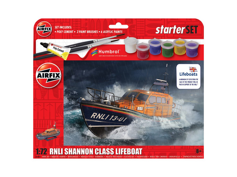 Airfix RNLI Shannon gelbėjimo laivas 1/72 dovanų rinkinys A55015