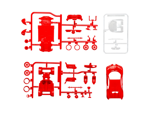 Airfix Bugatti Chiron dovanų rinkinys 1:43 – surenkamas, dažai ir klijai