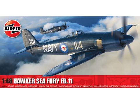 Airfix Hawker Sea Fury FB.11 1/48 mastelio plastikinis lėktuvo modelis A06105A