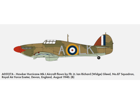 Airfix Hawker Hurricane Mk.I 1/48 – plastikinis lėktuvo modelio rinkinys