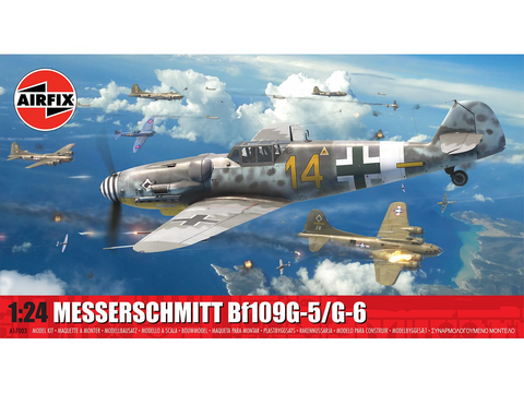 Airfix Messerschmitt Bf109G-5/6 1/24 plastikinis lėktuvo modelis