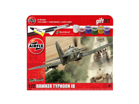 Airfix Hawker Typhoon IB dovanų rinkinys 1:72, plastikinis modelis (A55208A)