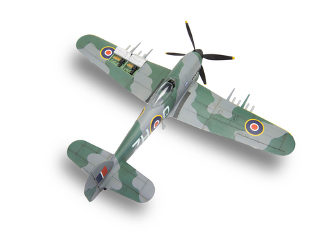 Airfix Hawker Typhoon IB dovanų rinkinys 1:72, plastikinis modelis (A55208A)