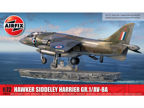 Airfix Hawker Siddeley Harrier GR.1/AV-8A 1/72 lėktuvo modelis A04057A