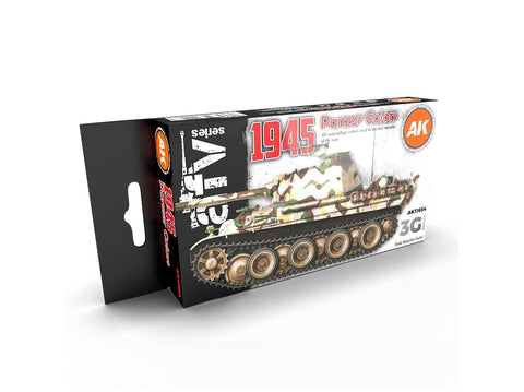 AK Interactive 1945 Panzer spalvos, 3 Gen akrilinių dažų rinkinys