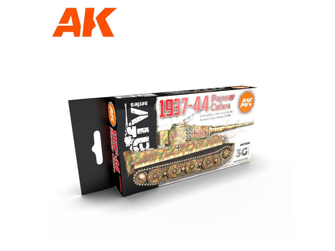 AK Interactive Panzer 1937–44 akrilinių dažų rinkinys tankų kamufliažui