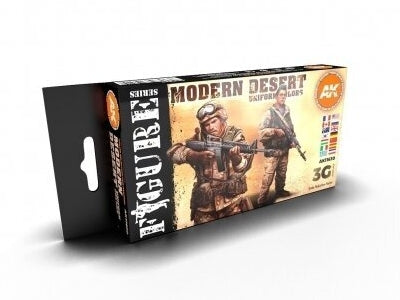 AK Interactive modernių dykumos uniformų 3Gen akrilo dažų rinkinys