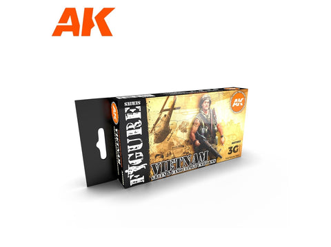 AK Interactive 3Gen akrilų rinkinys Vietnam Green & Camouflage, AK11682