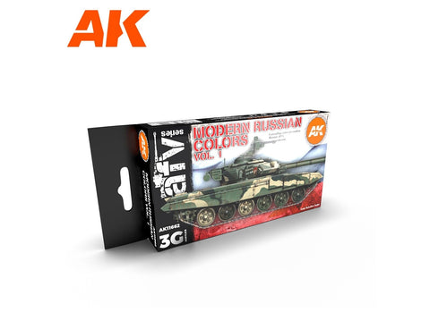 AK Interactive Rusų karinė kamufliažo dažų rinkinys Vol.1, 3 gen., AK11662