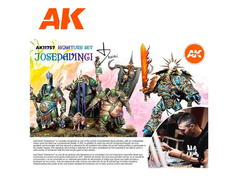 AK Interactive Jose Davinci 3rd Gen akrilinių dažų rinkinys, 18 spalvų