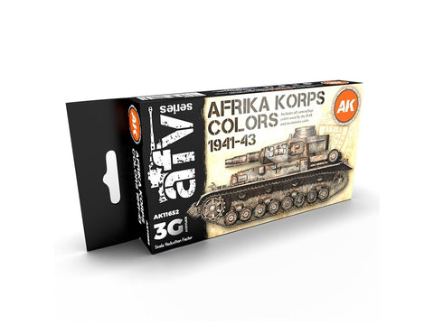 AK Interactive Afrika Korps 1941-43 akrilinių dažų rinkinys, 6 spalvos