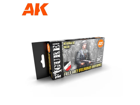 AK Interactive Feldgrau akrilinių dažų rinkinys Wehrmacht uniformoms