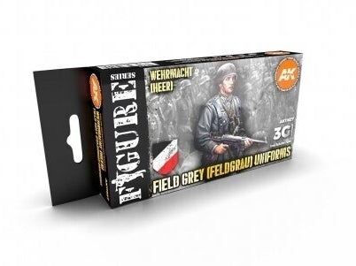 AK Interactive Feldgrau akrilinių dažų rinkinys Wehrmacht uniformoms