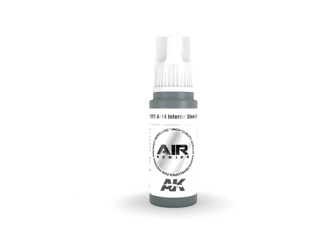 AK Interactive A-14 Interior Steel Grey akriliniai dažai AIR, 17 ml