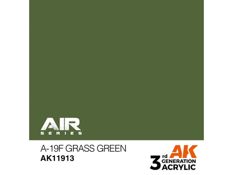 AK Interactive A-19f Grass Green akriliniai dažai lėktuvų modeliams 17ml