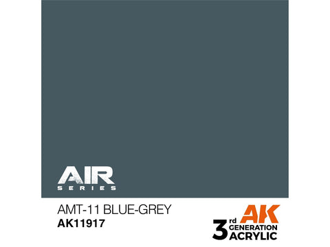 AK Interactive AMT-11 mėlynai pilki akriliniai dažai lėktuvams 17 ml