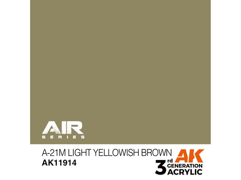 AK Interactive AIR A-21m šviesiai gelsvai rudi akriliniai dažai 17ml