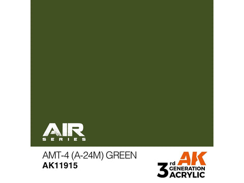 AK Interactive AMT-4 žalia 3 kartos AIR akriliniai dažai 17 ml
