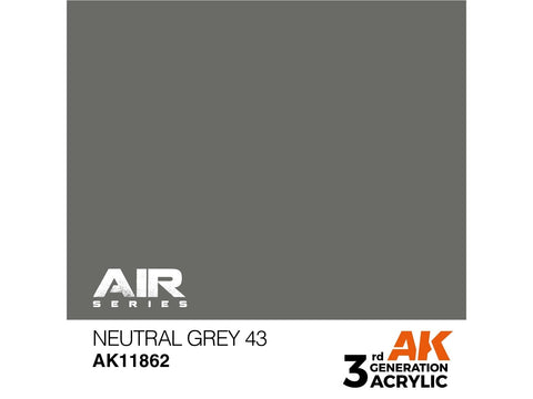 AK Interactive Neutral Grey 43 akriliniai dažai lėktuvams 17 ml