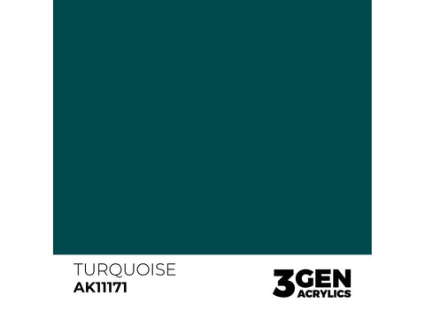 AK Interactive Turquoise 3rd Gen akriliniai dažai, 17 ml (AK11171)