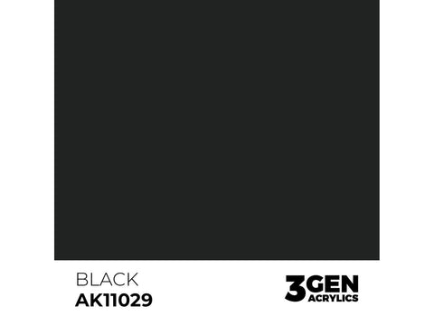 AK Interactive juodi 3rd Gen akriliniai dažai 17 ml AK11029