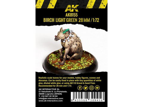 AK Interactive beržo šviesiai žali lapai 28mm / 1:72, 7 g