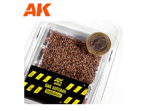 Ąžuolo rudens lapai dioramoms 28mm 1:72, 7 g AK Interactive