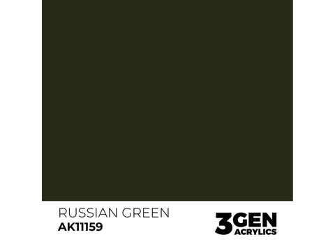 AK Interactive Russian Green 3rd Gen akriliniai dažai 17 ml