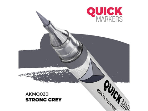AK Interactive QUICK MARKER Strong Grey žymeklis miniatiūroms