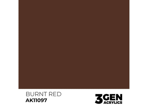 AK Interactive Burnt Red 3rd Gen akriliniai dažai 17 ml